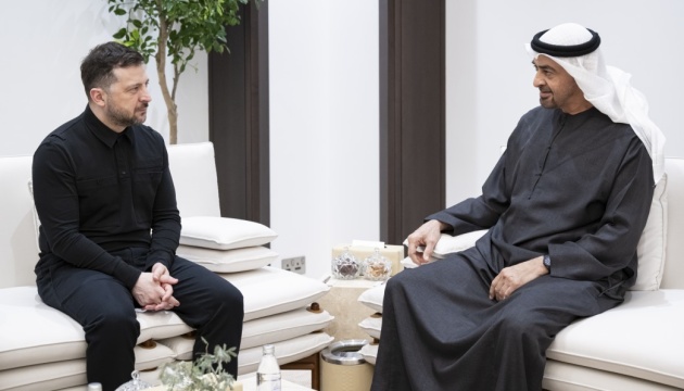 Президенти України та ОАЕ домовилися про співробітництво у сфері безпеки й оборони