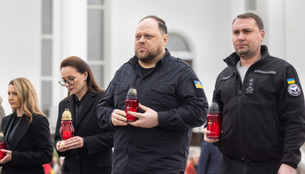 Стефанчук на саміті в Бучі закликав партнерів не дати світу звикнути до війни