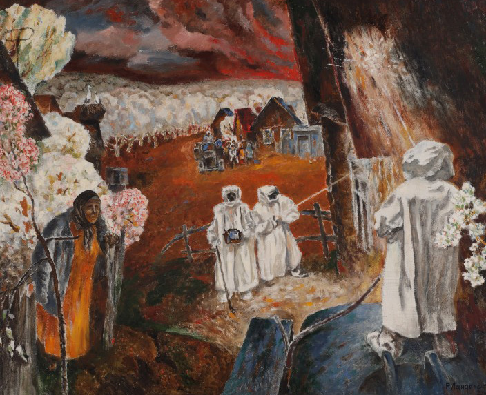 Картина «Дезактивація». Автор: Р. Ландарський. Фото зі сайту Національного музею «Чорнобиль»