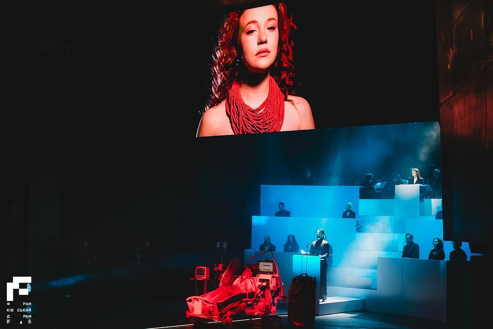 Маруся Чурай у відео вистави.  Фото Богдана Савлюка надав Франківський драмтеатр