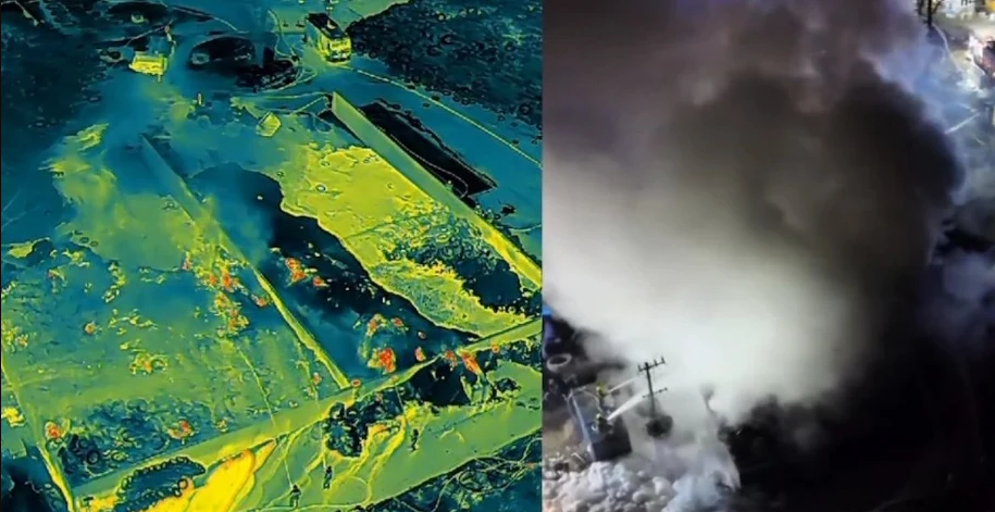 У Польщі другий день гасять велику пожежу на підприємстві з утилізації шин