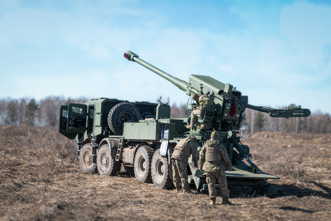 Навчальні стрільби САУ «Богдана» 68 ОАБр