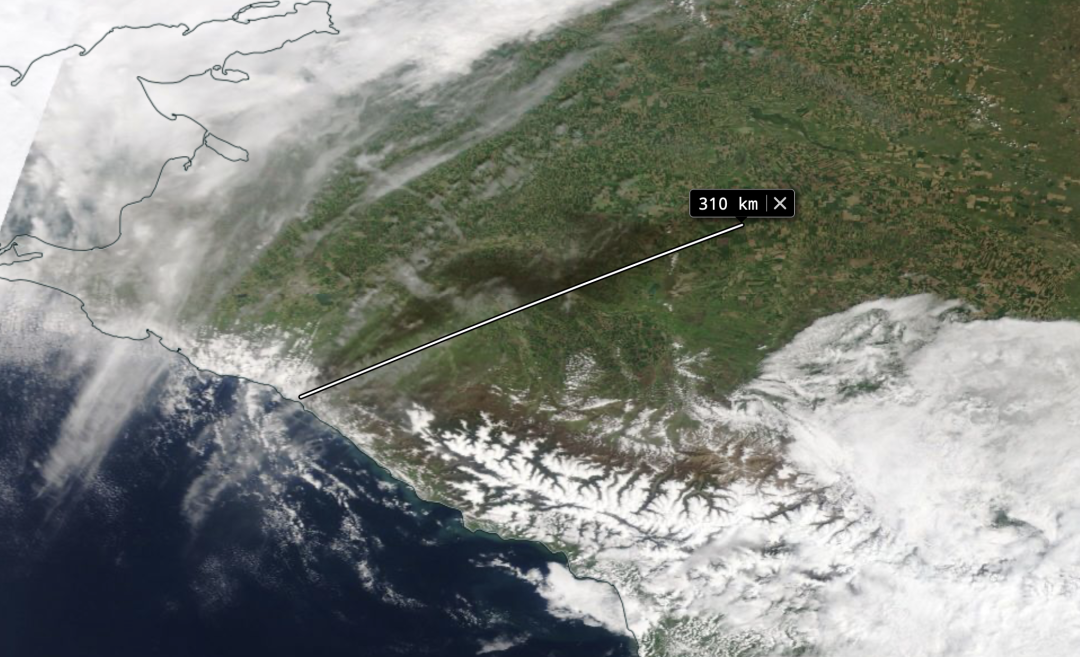 Фото: скриншот із сайту worldview.earthdata.nasa.gov