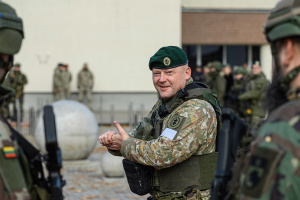 Colonel Linas Idzelis, head of Lithuanian Riflemen’s Union