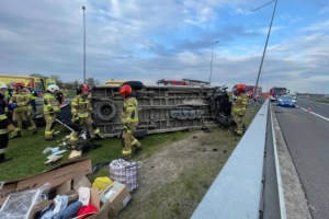 У Польщі перекинувся мікроавтобус з українцями