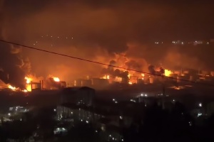 露トゥアプセに無人機攻撃 製油所が炎上