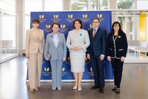 Український центр у Вільнюсі відвідали перші леді Литви та Естонії