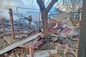 Russians attack facility in Konotop; five people wounded