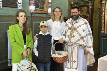 У Любліні українці зустріли католицький Великдень спільною молитвою у музеї просто неба