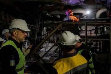 Shmyhal inspects power facility damaged by Russian attacks