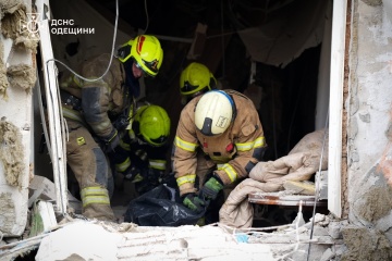 Rescue operations completed in Odesa after building struck three times by Russian drones