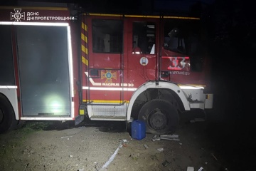 Russians launch drone attack on rescue workers in Marhanets, damaging depot