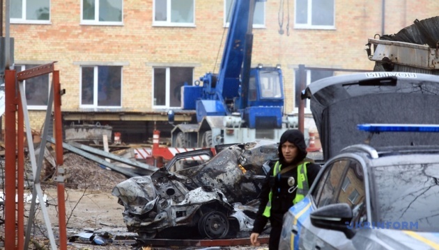 Наслідки атаки РФ у Вишневому на Київщині / Фото: Тарасов Володимир, Укрінформ