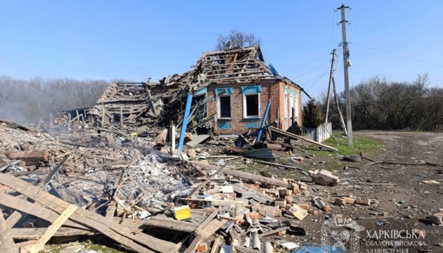 Russian airstrikes on Riasne in Kharkiv region wound two