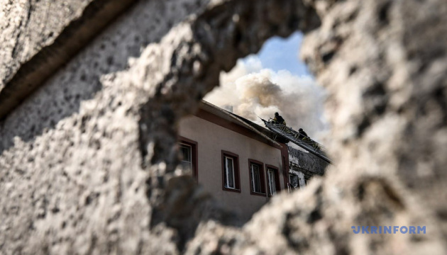 In Zaporizhzhia, a Russian drone hit an office building / Photo by: Dmytro Smolienko, Ukrinform
