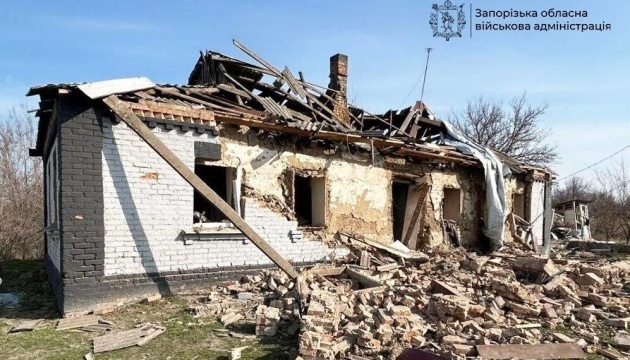 In Region Saporischschja 45 Ortschaften beschossen