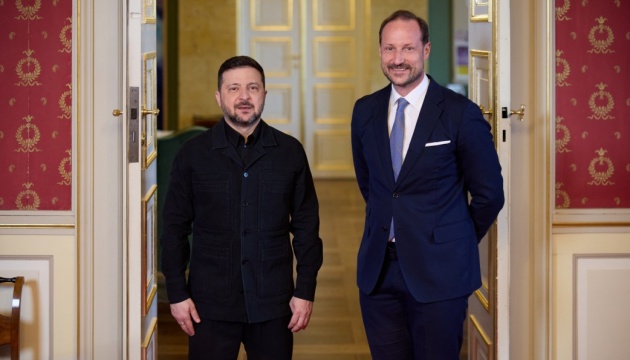 Зеленський зустрівся з Кронпринцом Норвегії - подякував за €9 мільярдів підтримки для України