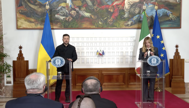 Zelensky and Meloni discuss joint drone production