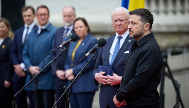 Україна готова поділитися зі Швецією оборонними технологіями й досвідом - Зеленський