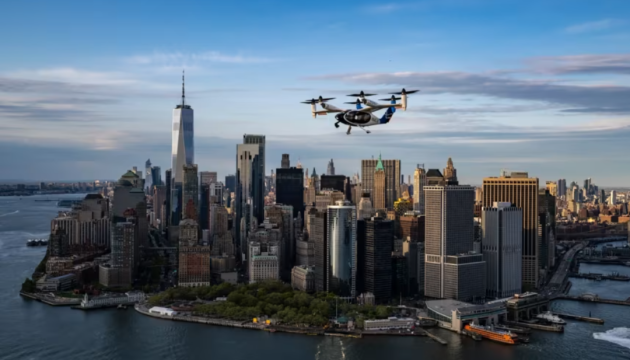 Аеротаксі Joby Aviation почали тестові польоти над Нью-Йорком
