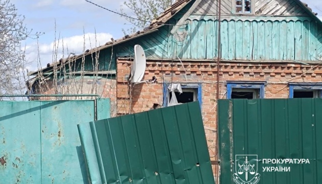 Russian drone strikes village in Kharkiv region, leaving three injured