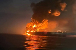 Defense Forces strike two vessels of Russian shadow fleet at Novorossiysk Port entrance