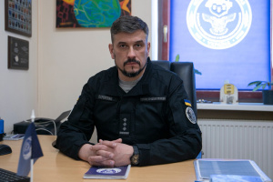Bohdan Okhrimenko, chef du secrétariat du Quartier ukrainien de coordination pour le traitement des prisonniers de guerre
