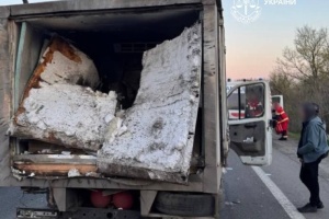 Russian forces attack Kharkiv-Chuhuiv road with drone, leaving two people injured