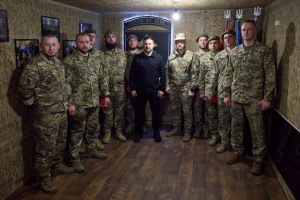 Зеленський на Олександрівському напрямку відвідав воїнів 31-ї бригади
