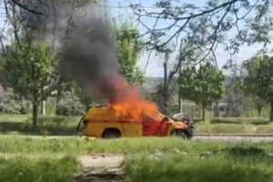 Russian forces attack gas service vehicle while it was en route to restore supplies in Donetsk region