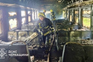 У Черкаському районі під час руху загорівся електропоїзд, евакуювалися 40 пасажирів