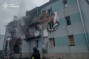 Дрони РФ атакували Глухів, горіли будівлі навчального закладу