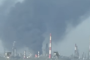 Zelensky shares footage of strike on Russia’s Syzran oil refinery