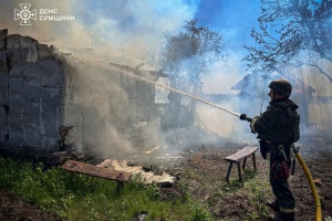 У чотирьох громадах Сумщини загасили пожежі, спричинені російськими атаками