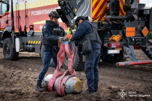 На Чернігівщині виявили бойові частини двох російських ракет Х-101