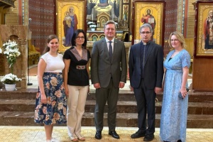 Посол відвідав українську громаду та греко-католицьку парафію у Чеських Будейовицях