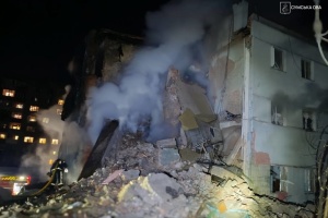 Russians launch massive drone attack on Shostka community
