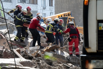 Death toll from massive Russian attack on Kyiv rises to seven, including child