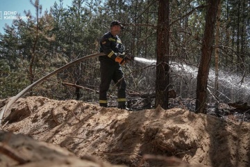 Fire continues in Chornobyl Exclusion Zone after Russian drone strike
