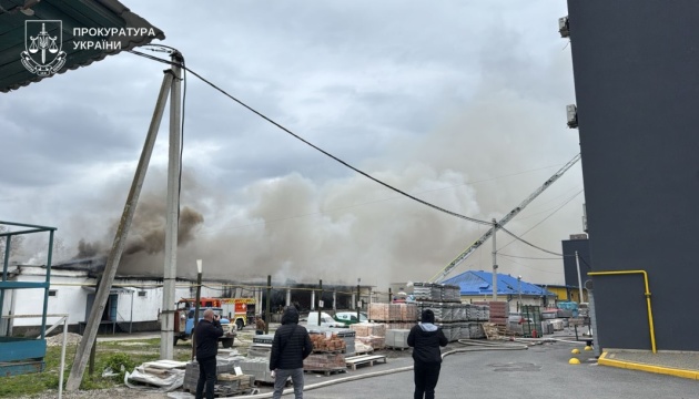 Drone attack on Ternopil: fire contained, nine hits on industrial facilities reported