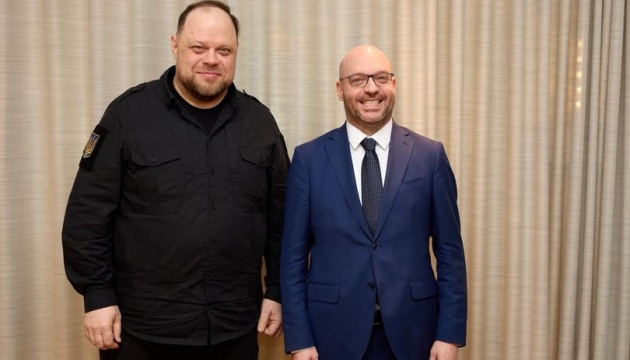 Стефанчук обговорив з італійським колегою спільні оборонні проєкти та обмін військовим досвідом