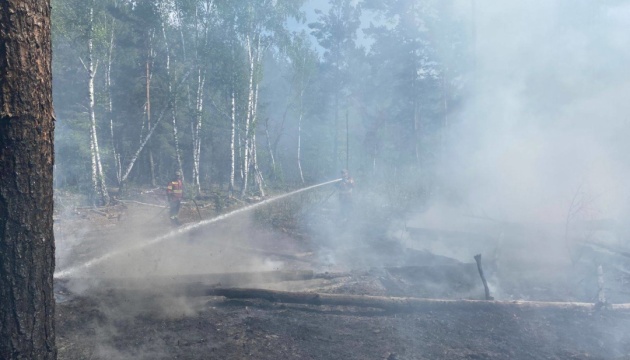 У Чорнобильській зоні через збиття російських БПЛА спалахнули нові пожежі