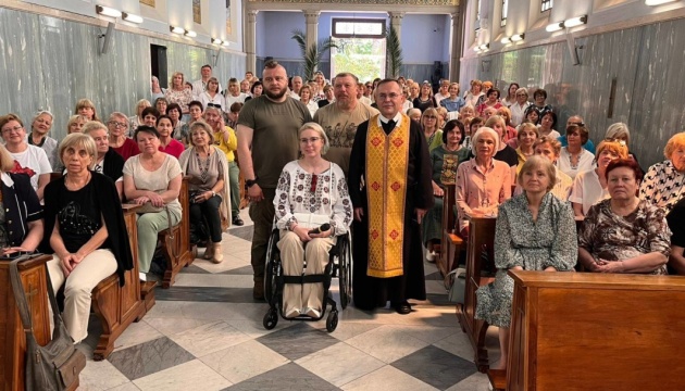 У Римі Яна Зінкевич зустрілася з українською громадою та отримала пожертву для «Госпітальєрів»