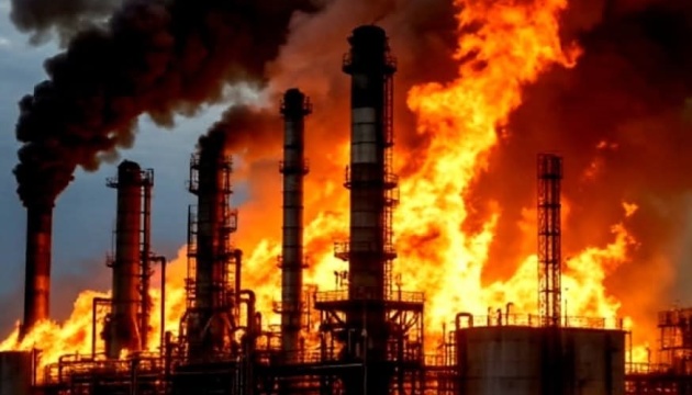 Oil refinery on fire in Volgograd after drone attack