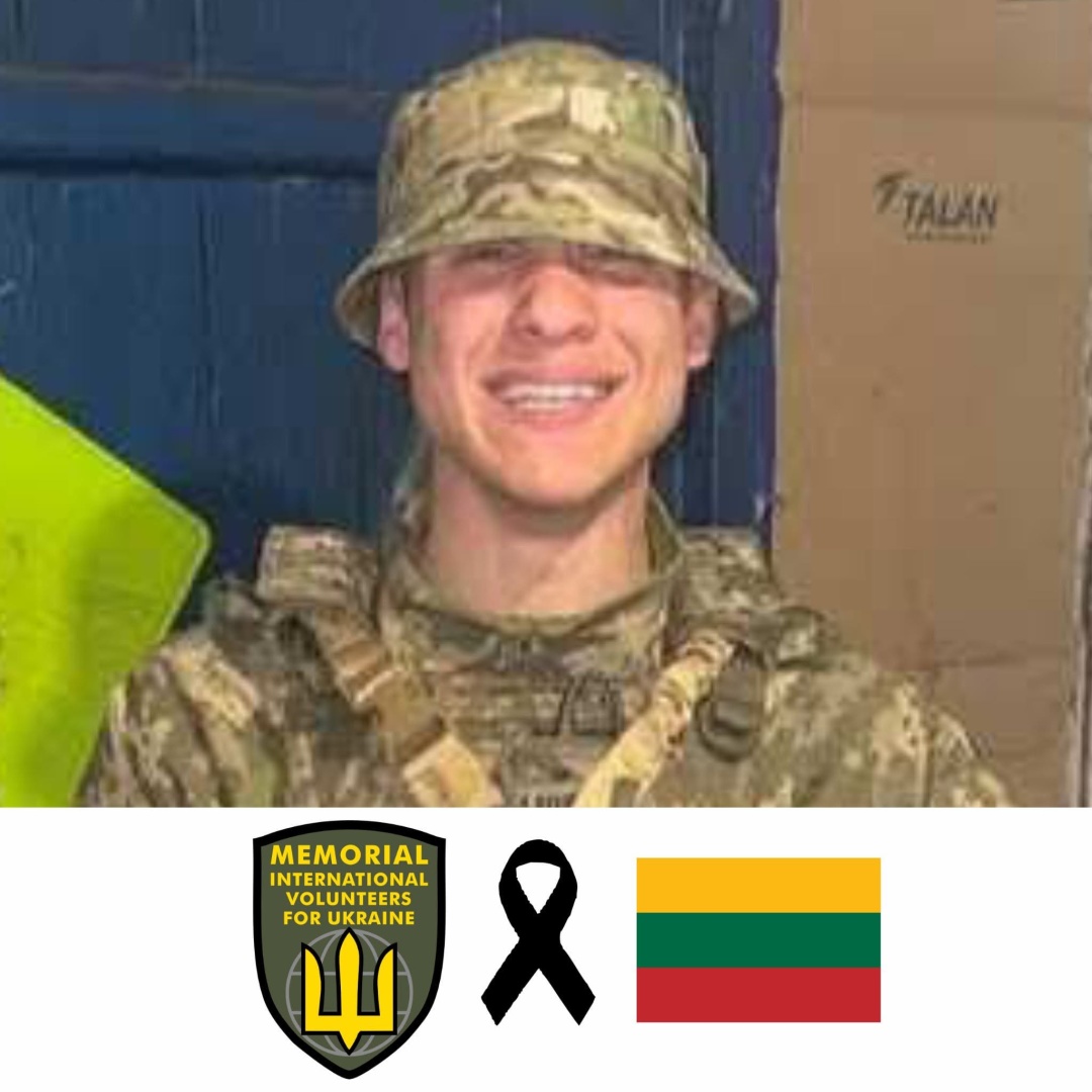 В Україні загинув литовський доброволець Ігнас Кайлюс