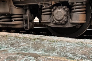Enemy drone strikes diesel locomotive in Kharkiv region, injuring railway worker