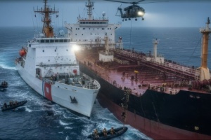 Tanker der russischen Schattenflotte werden von Söldnern, die gegen die Ukraine kämpften, begleitet