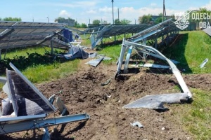 Через ракетну атаку на півдні Одещини пошкоджена сонячна електростанція