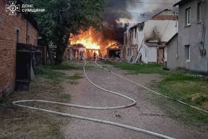 Russian army launches massive strike on Putyvl in Sumy region