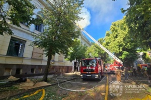 У Харкові через російський обстріл загорівся художній музей